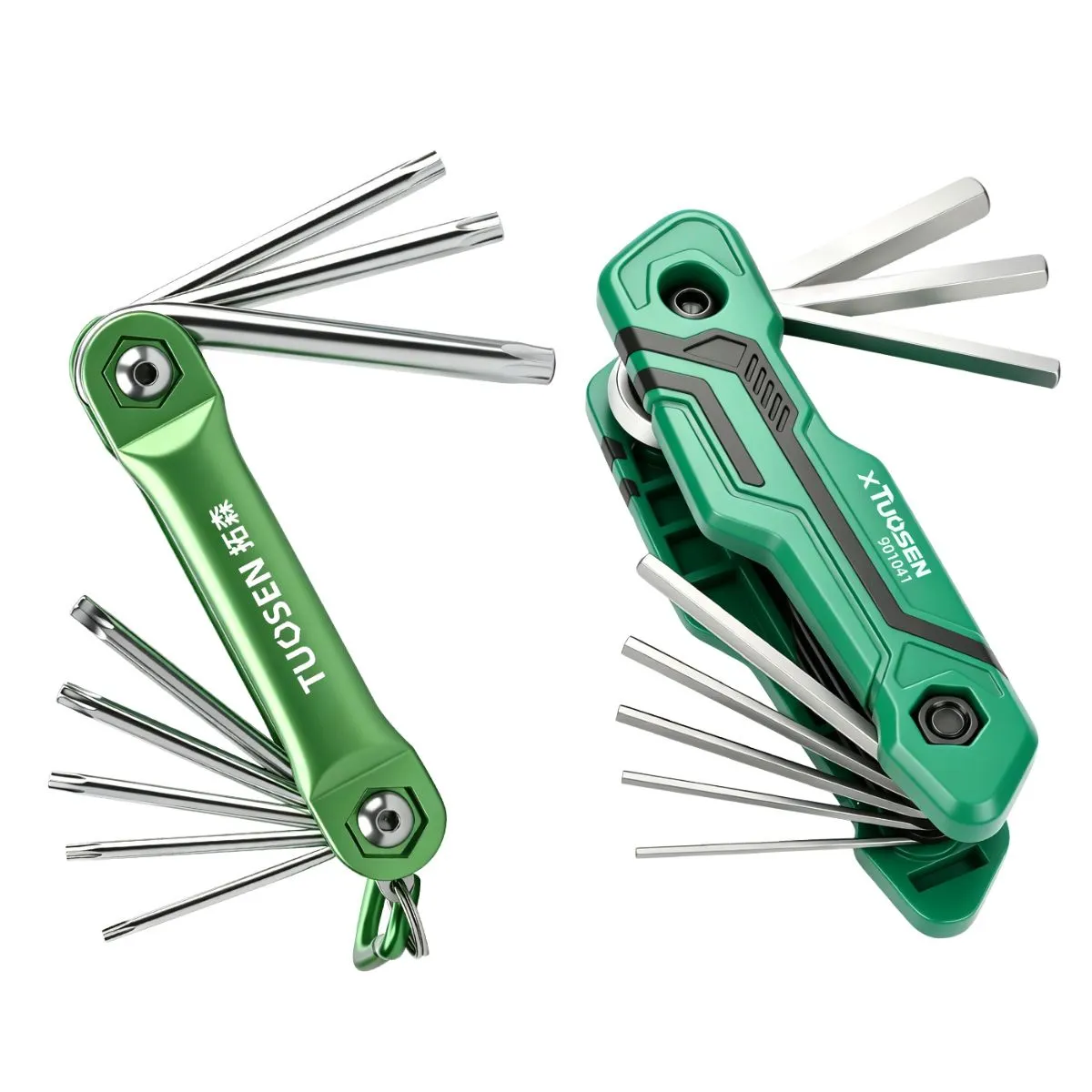 Foldable Hex Key Set – Multi-Size Folding Allen Wrench Kit with Screwdriver Bits, Portable Compact Tool for Bicycle & Automotive Repair